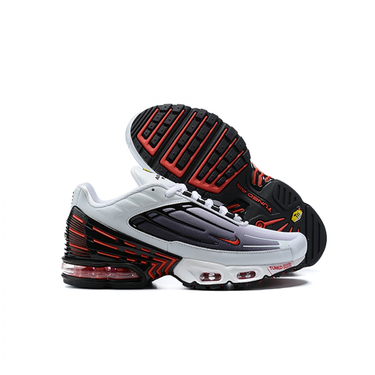 Air Max Plus 3 White Black Team Orange - Image 4