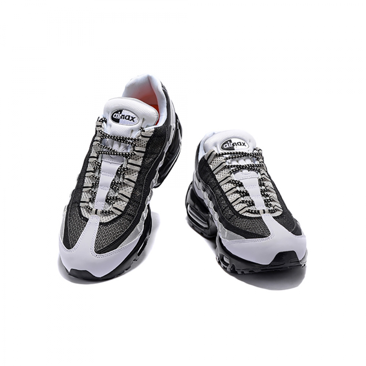 Air Max 95 Essential 'White  black Silver' - Image 6