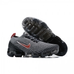 Air VaporMax Flyknit 3 GS 'Particle Grey University Red' - Image 4