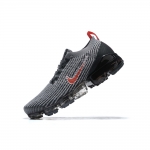 Air VaporMax Flyknit 3 GS 'Particle Grey University Red' - Image 2