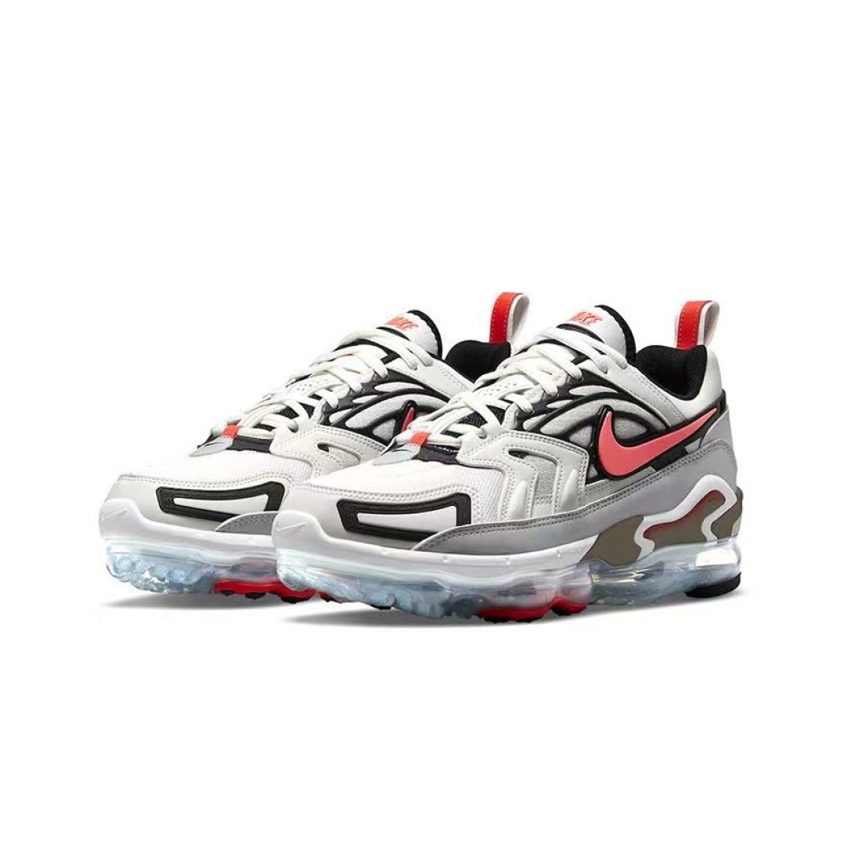 Air VaporMax EVO Summit White Bright Crimson - Image 3