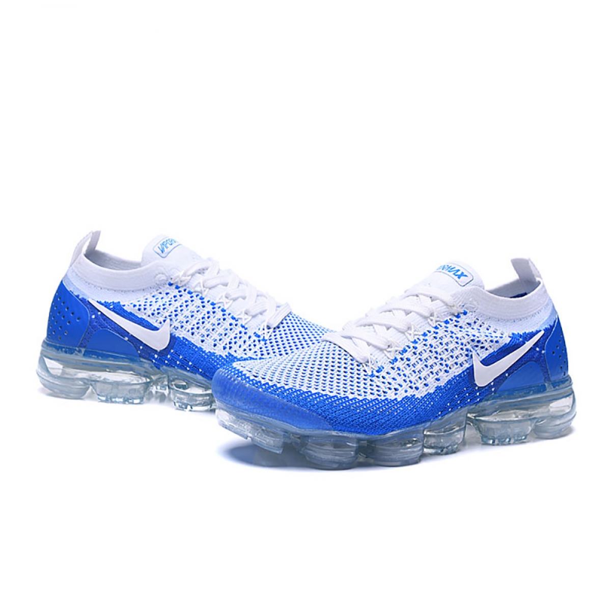 Air VaporMax Flyknit 2 White Blue - Image 7