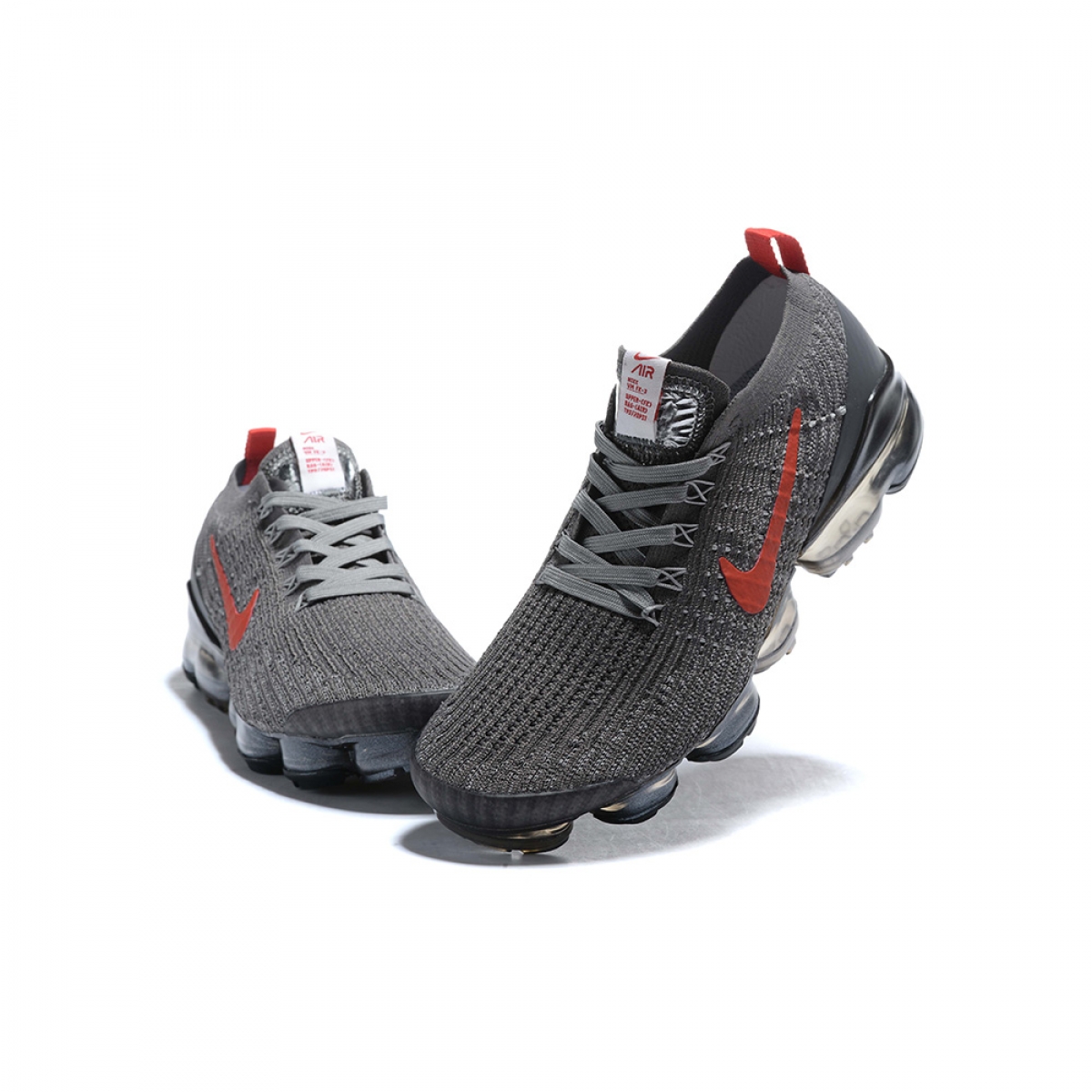 Air VaporMax Flyknit 3 Grey & Orange - Image 3