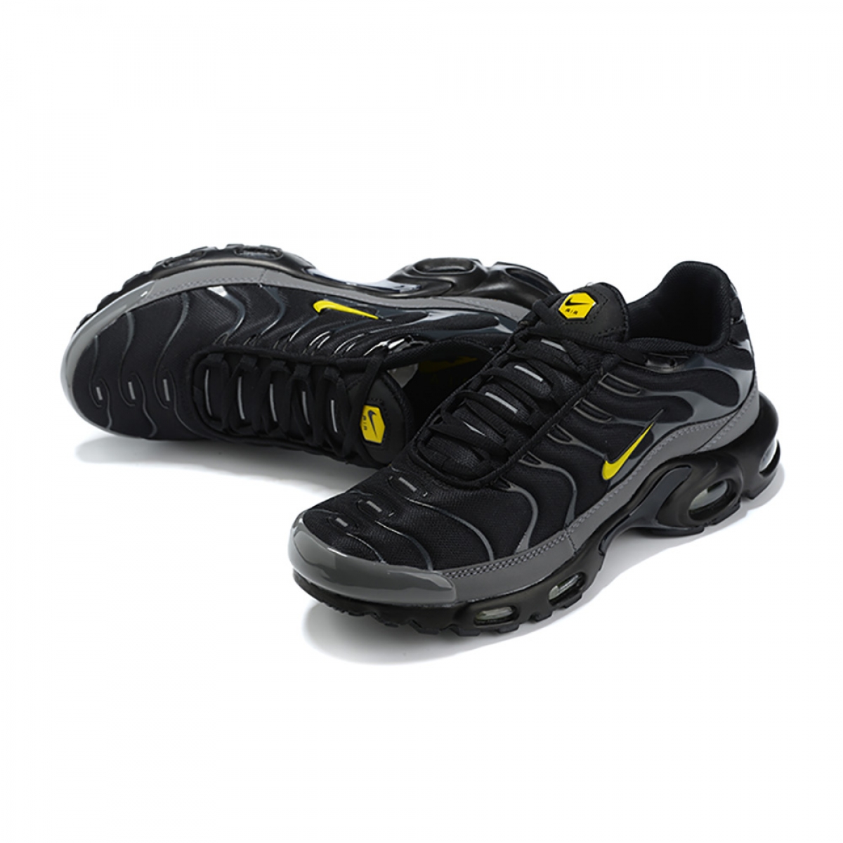 Air Max Plus TN  'Black Gray Yellow' - Image 3