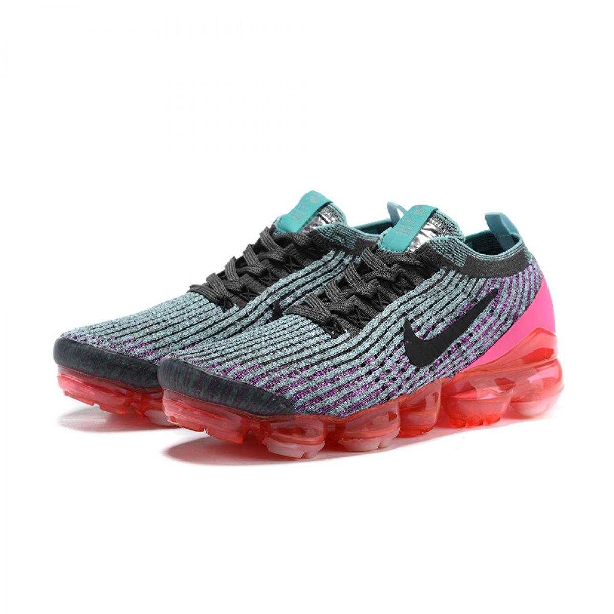 Air VaporMax Flyknit 3 Pink & Blue - Image 4