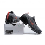 Air VaporMax Flyknit 3 GS 'Particle Grey University Red' - Image 8
