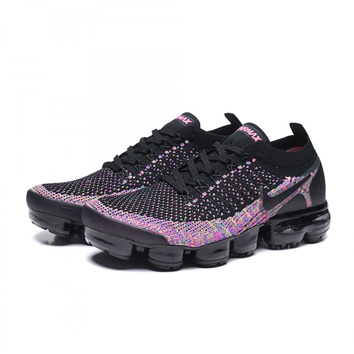 Wmns Air VaporMax Flyknit 2 'Black Multicolor' - Image 3