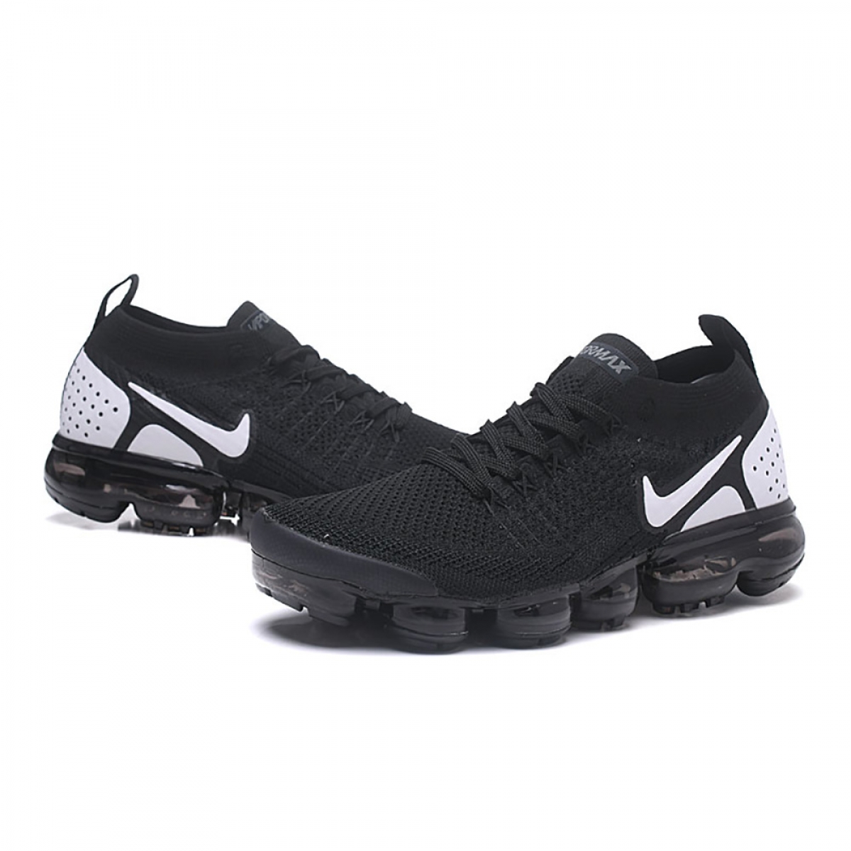 Air VaporMax Flyknit 2 Black & White - Image 6