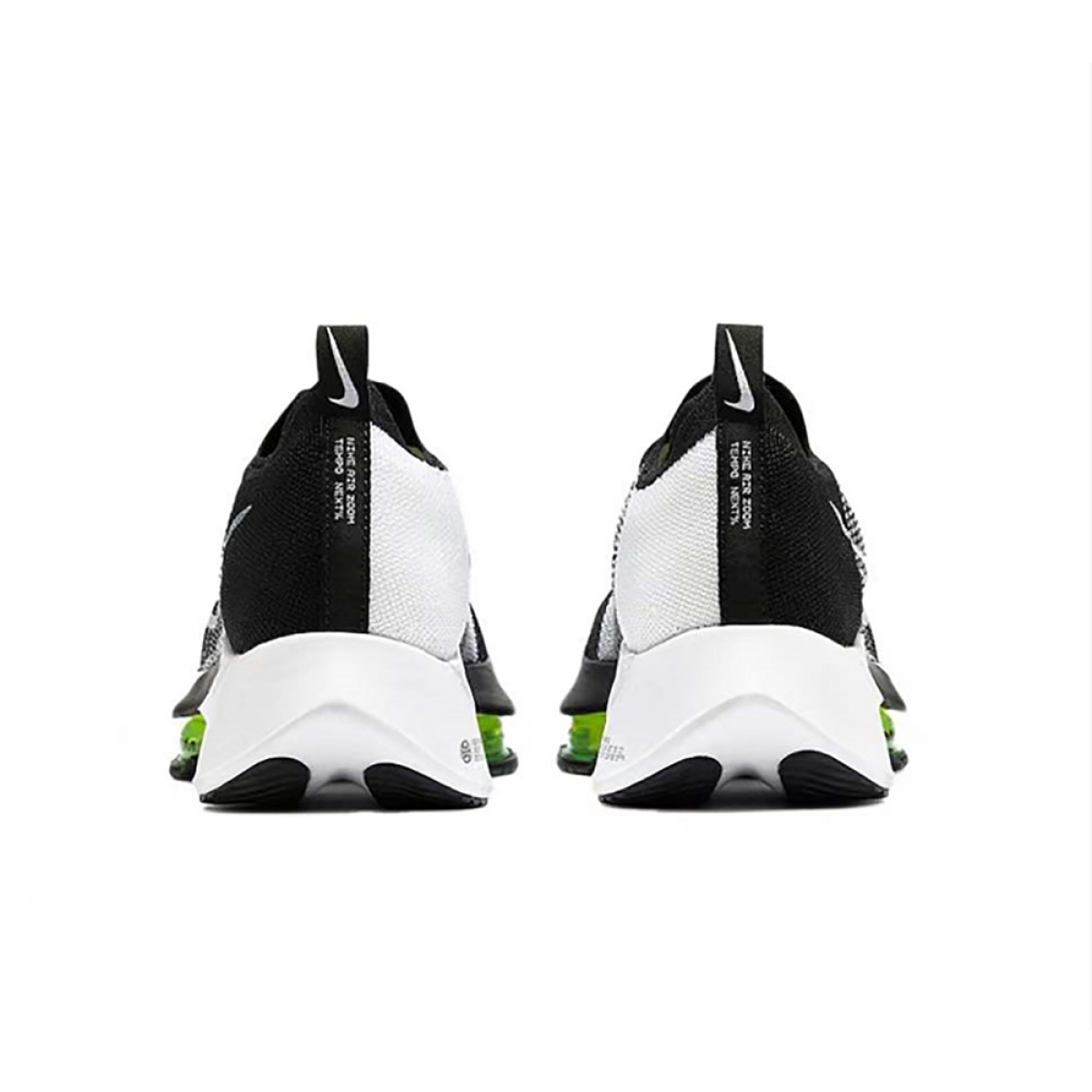Air Zoom Tempo NEXT% Flyknit 'Black White Volt' - Image 5