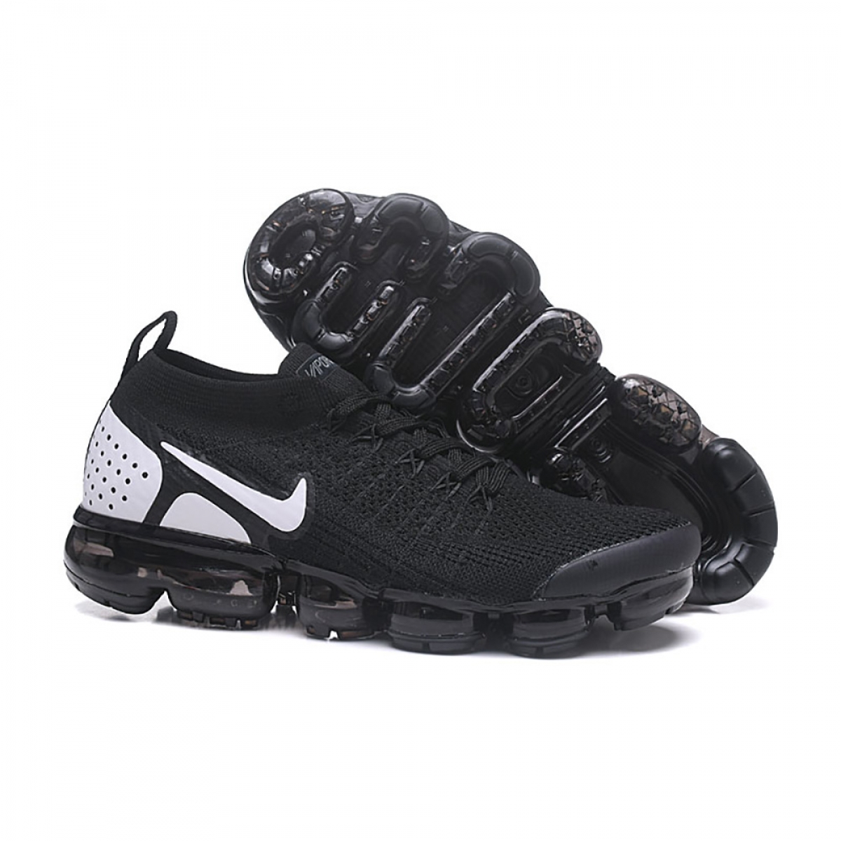 Air VaporMax Flyknit 2 Black & White - Image 5