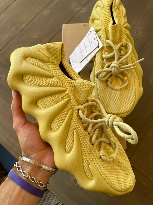 Yeezy 450 Sulfur Sneakers photo review