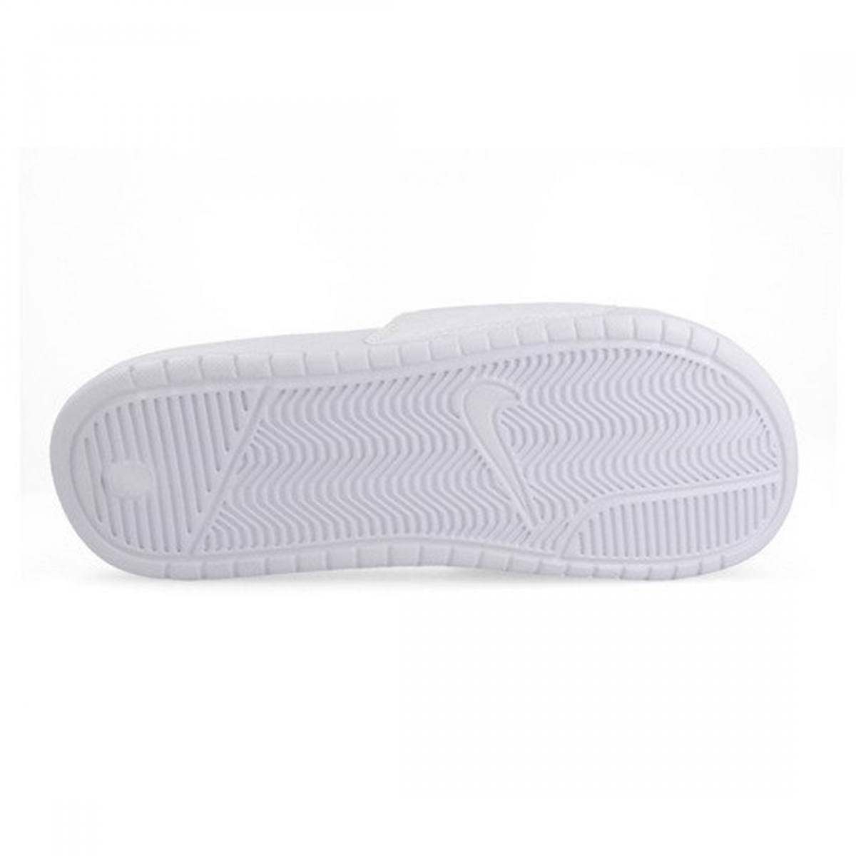 Nike White Benassi Basic Sandals - Image 5