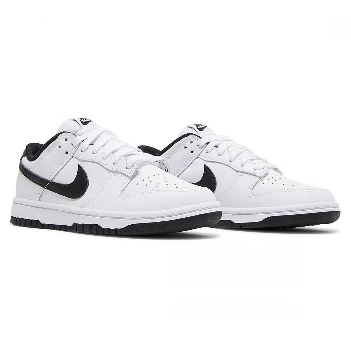 NIKE WMNS DUNK LOW White Black - Image 2