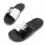 Nike Benassi  Slide JUST DO IT White Black - Image 4