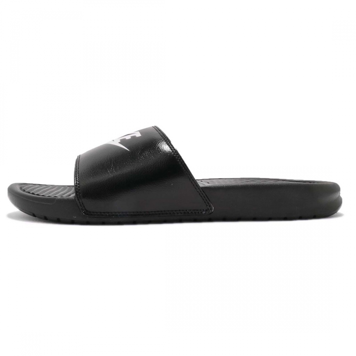 Nike Benassi  Slide JUST DO IT White Black - Image 3