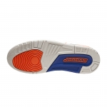 Air Jordan 3 Knicks White Old Royal-University Orange-Tech Grey - Image 6