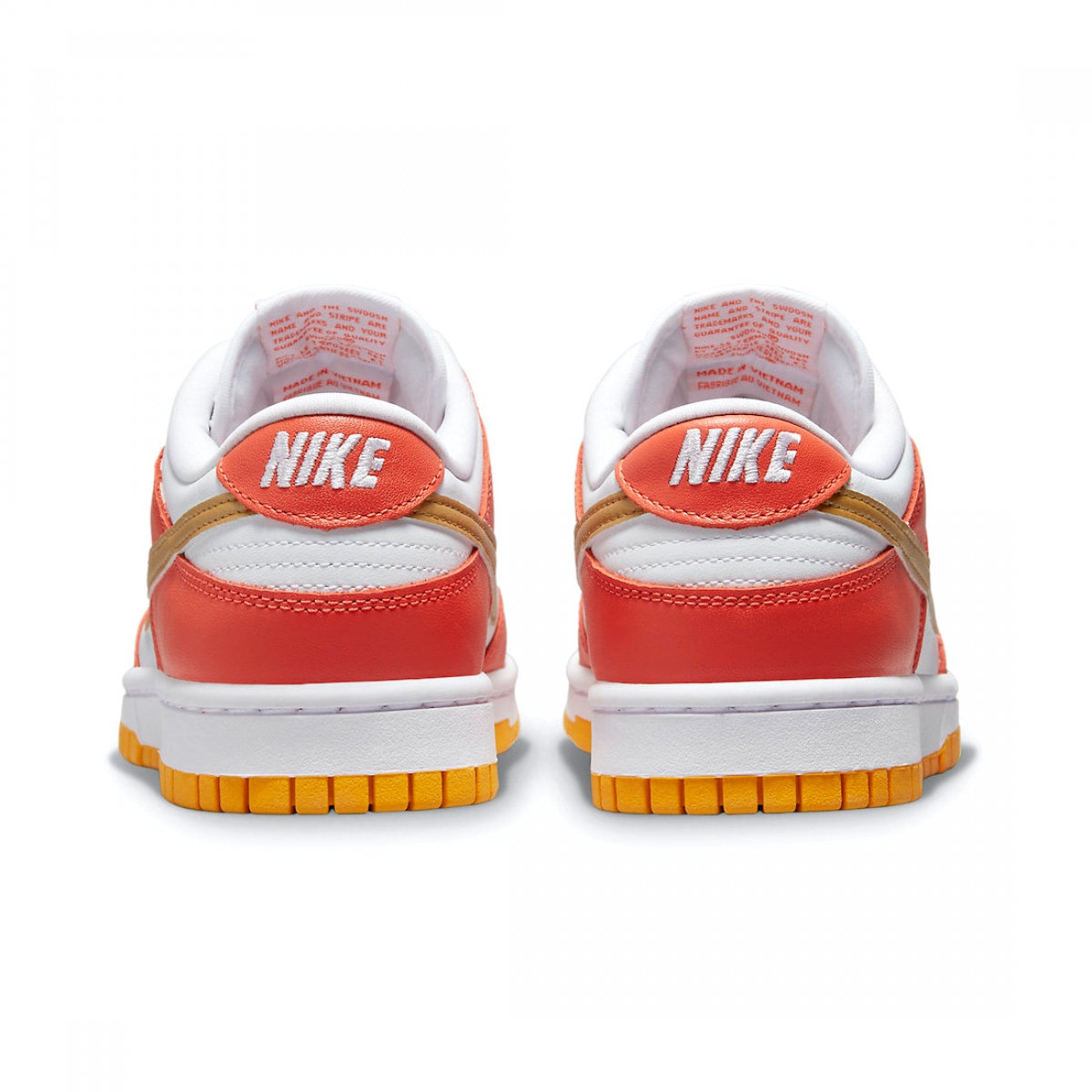 Nike women's Dunk Low Orange University Gold - Image 5