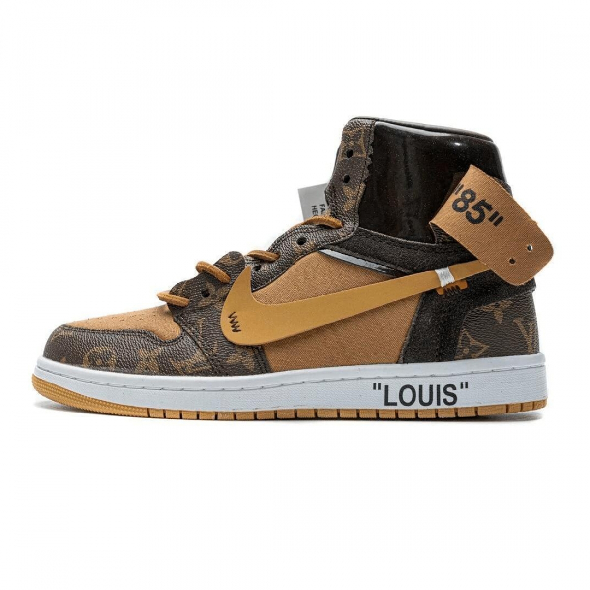 el último Oscurecer Radioactivo Air Jordan 1 x Off Whit x LV OFF–LOUIS Sneakers – PK-Shoes