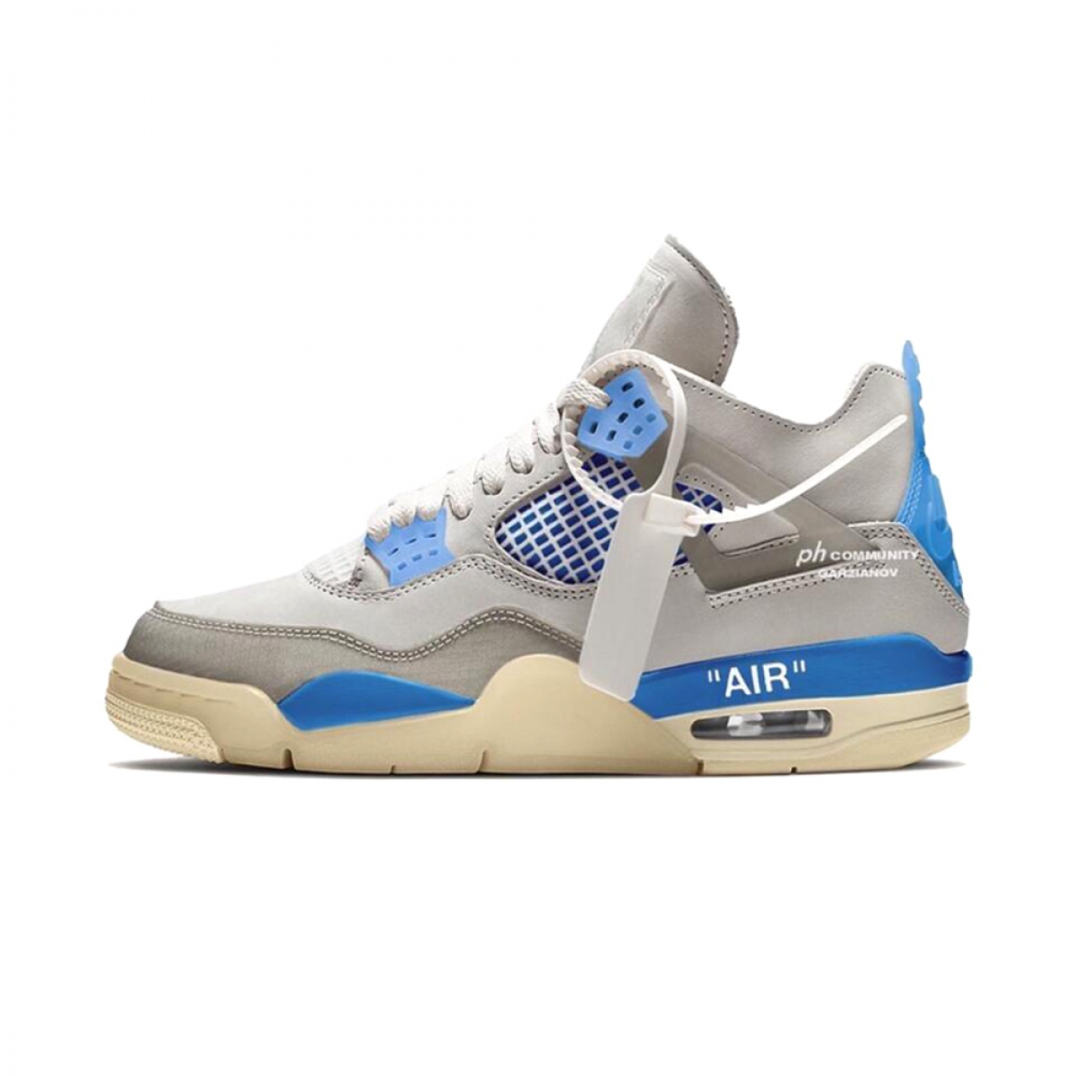 nike air jordan 4 white blue