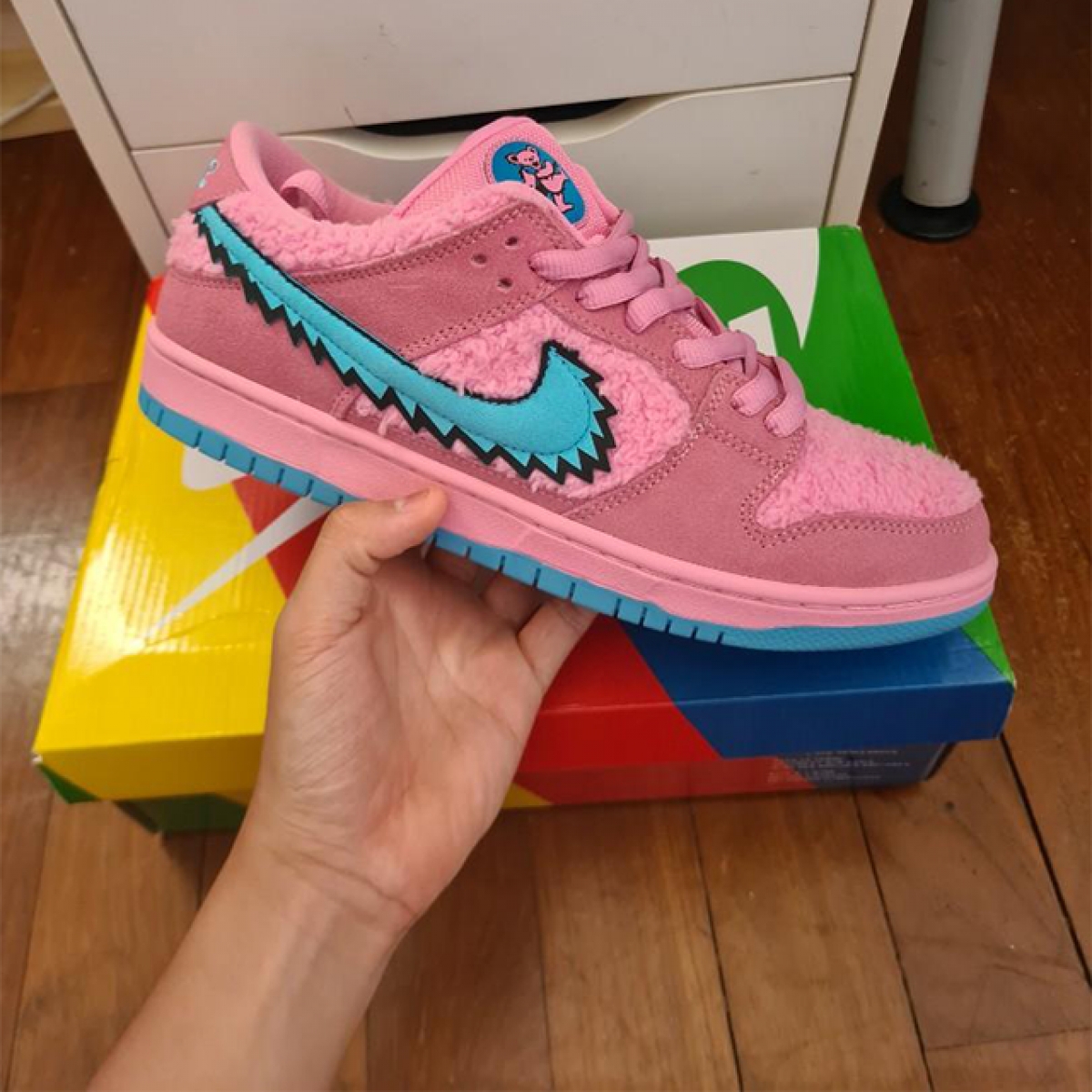 Nike SB Dunk Low Pro x Grateful Dead Pink Bear â PK-Shoes