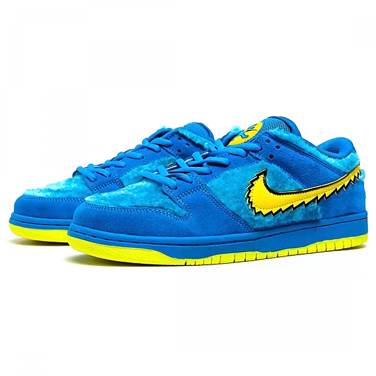 yellow and blue nike dunks