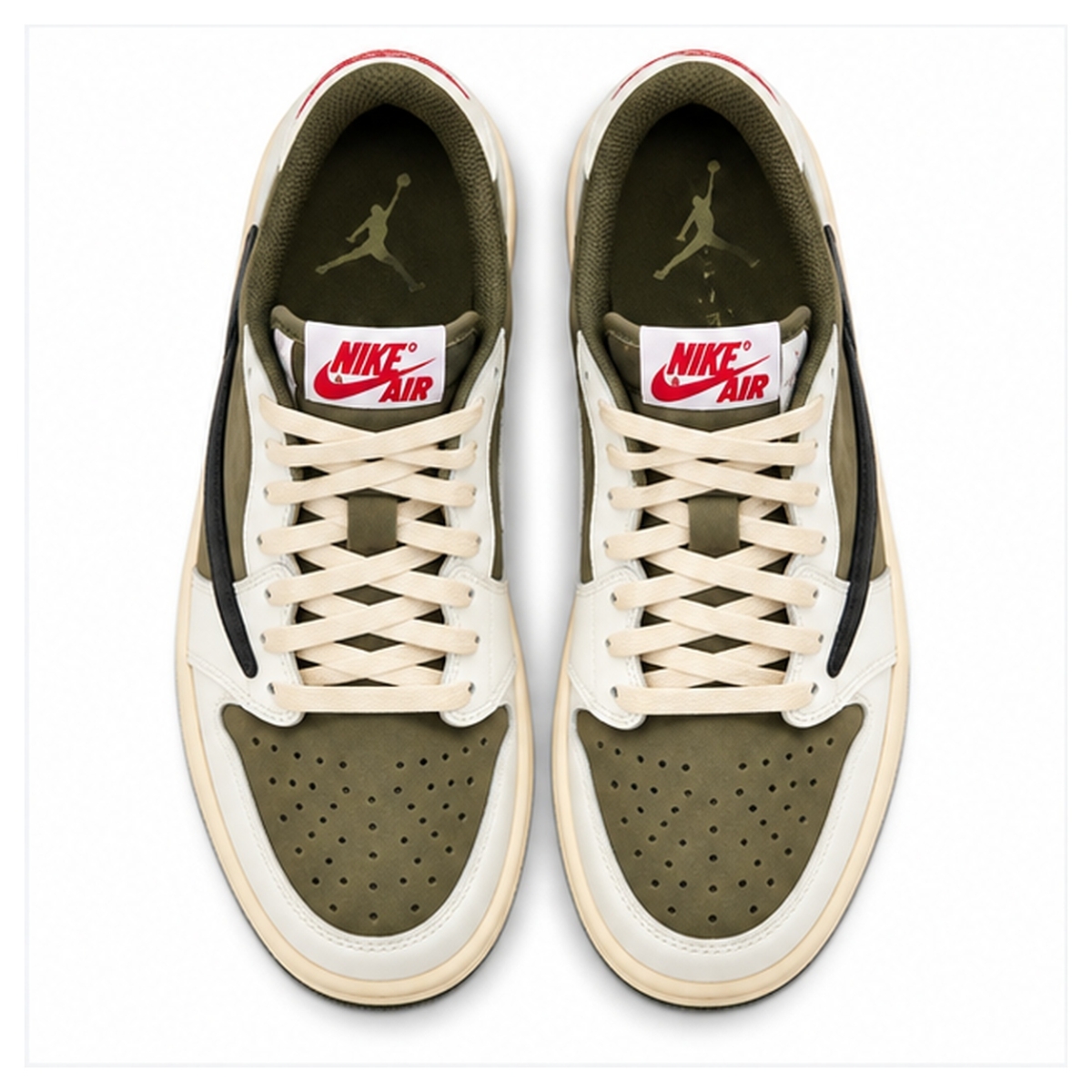 Air Jordan 1 Retro Low Og X Travis Scott Wmns 'Olive' - Image 5